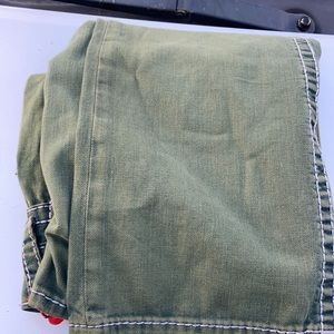 Green true religion jeans